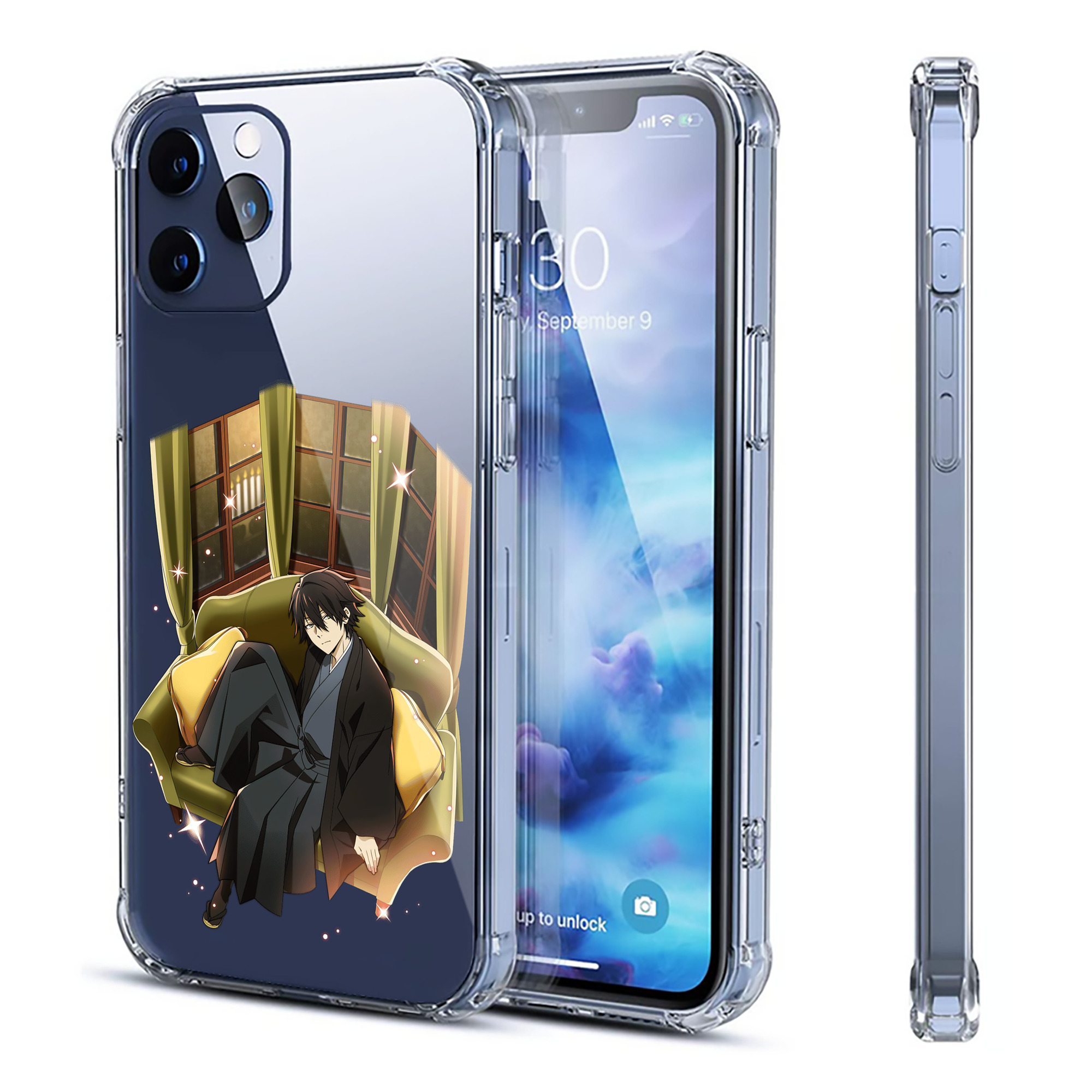 （画像用） 文豪ストレイドッグス Bungo Stray Dogs 【iPhone 12シリーズ対応】透明スマホケース（クリアソフトケース）